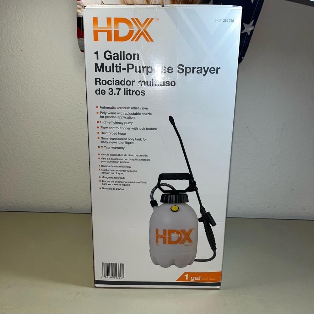 New HDX 1 Gallon Multi-Purpose Sprayer 1501HDX 1 gallon (3.7 liters)